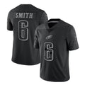 STECN P.Eagles #6 DeVonta Smith Player Black REFLECTIVE Limited Stitched Jerseys