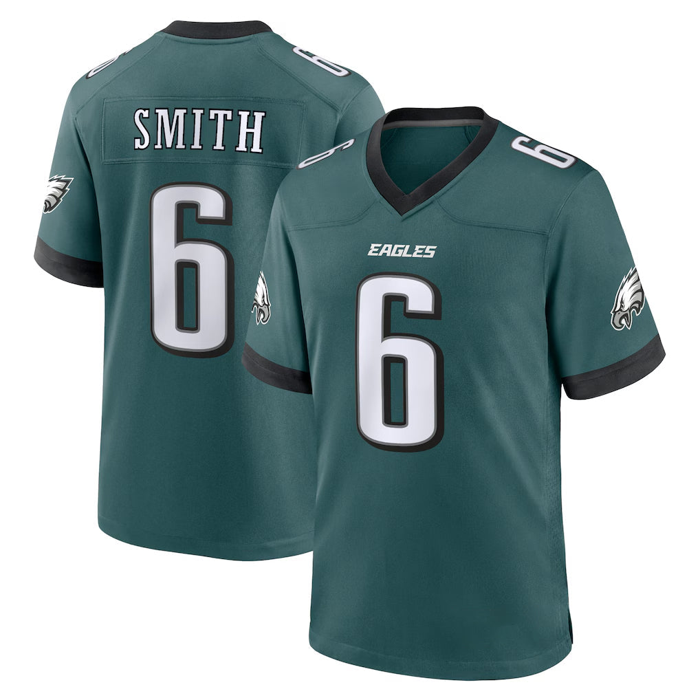 STECN P.Eagles #6 DeVonta Smith Player Green Home Game Stitched Jerseys