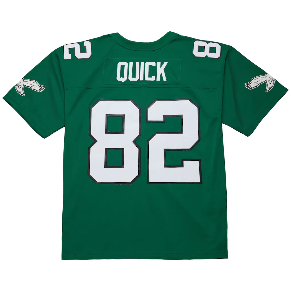 STECN P.Eagles #82 Mike Quick Mitchell & Ness Kelly Green Legacy Replica Jersey