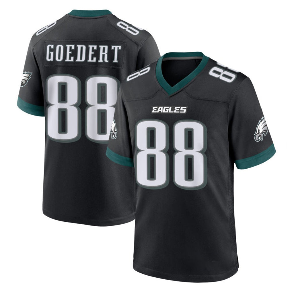 STECN P.Eagles #88 Dallas Goedert Player Black Game Home Stitched Jerseys