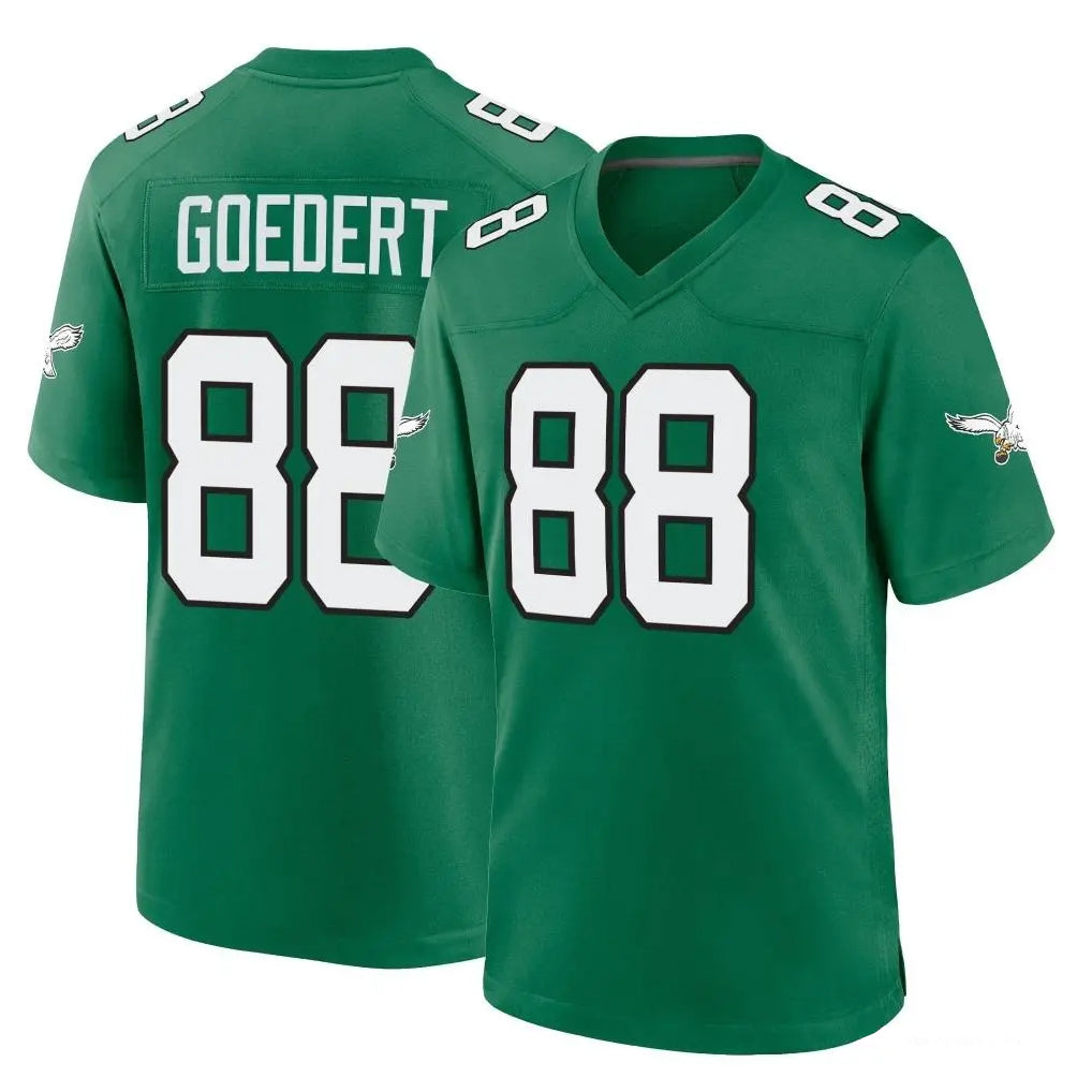 STECN P.Eagles #88 Dallas Goedert Player Green Kelly Alternate Home Game Stitched Jerseys
