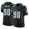 STECN P.Eagles #90 Jordan Davis Player Black Limited Vapor F.U.S.E. Home Game Stitched Jerseys