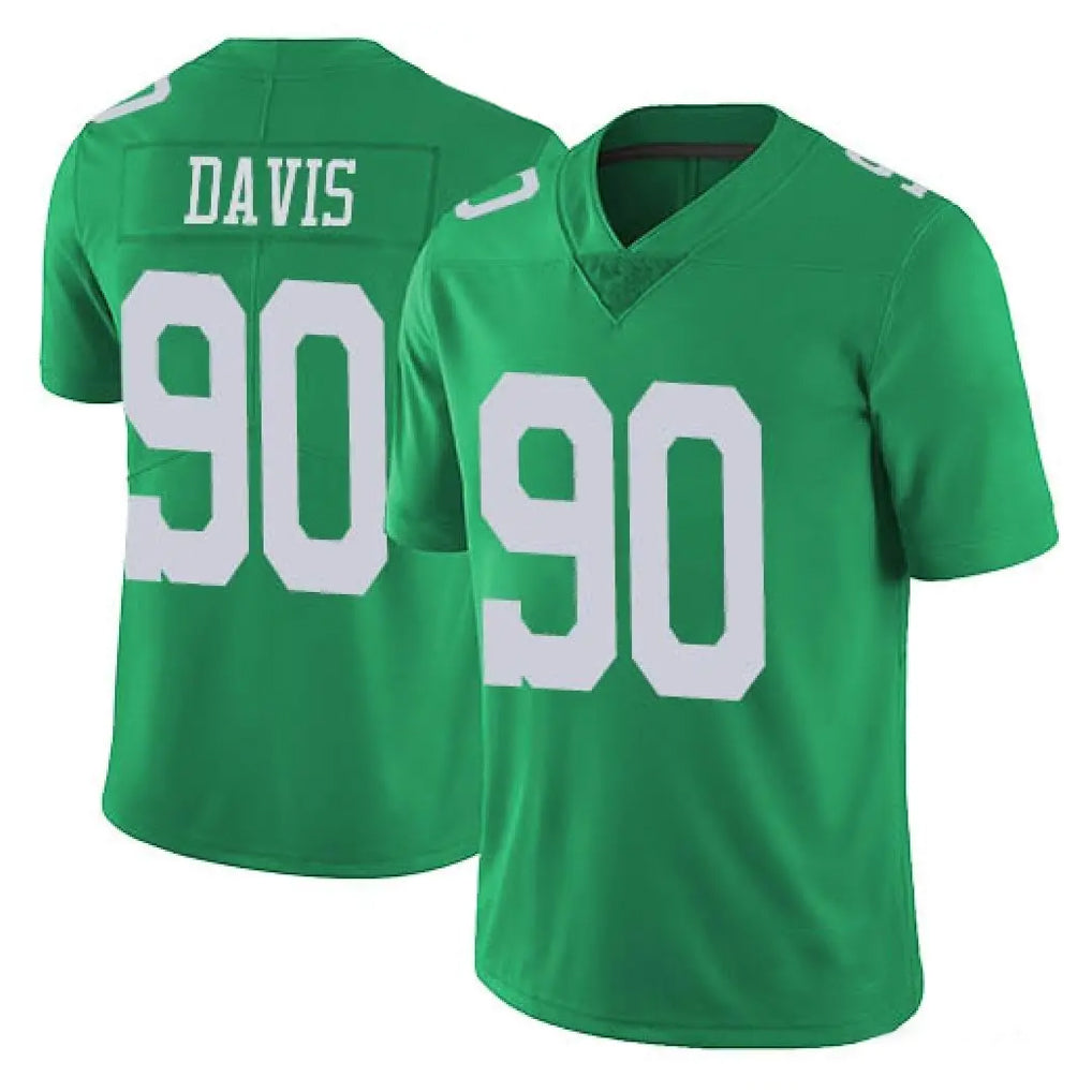 STECN P.Eagles #90 Jordan Davis Player Green Limited Vapor Untouchable Home Game Stitched Jerseys