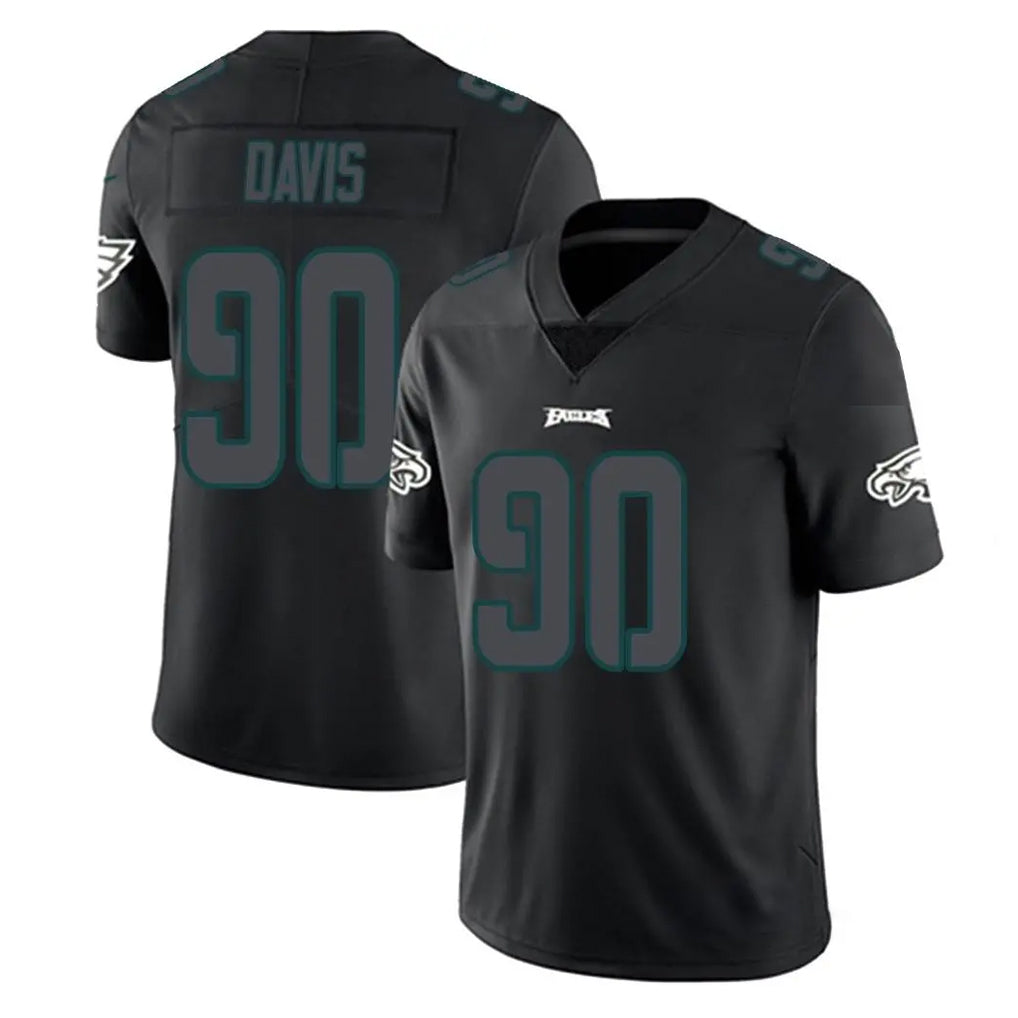 STECN P.Eagles #90 Jordan Davis Player Limited Black Impact Home Game Stitched Jerseys