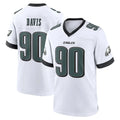 STECN P.Eagles #90 Jordan Davis Player White Game Home Stitched Jerseys