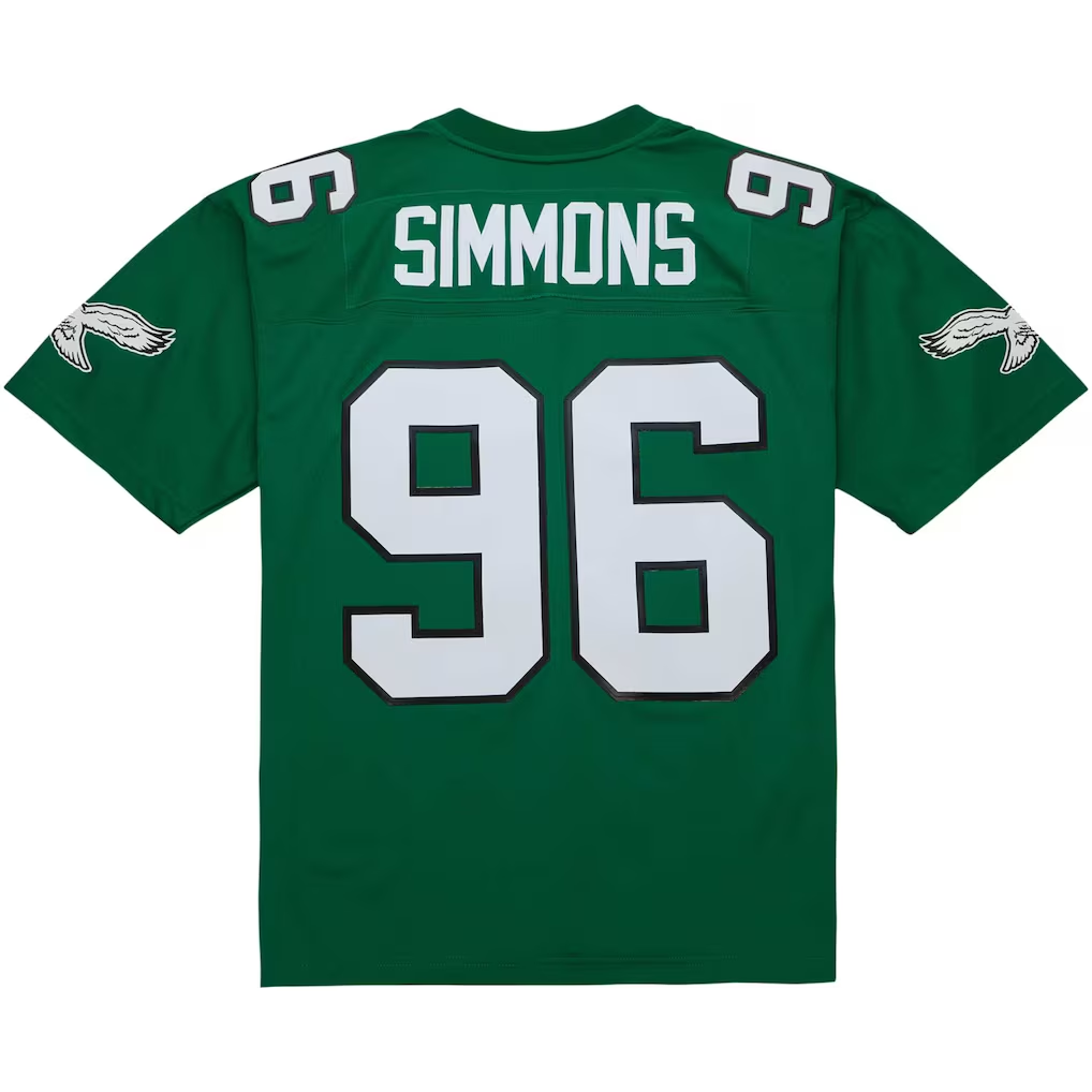STECN P.Eagles #96 Clyde Simmons Mitchell & Ness Kelly Green Legacy Replica Jersey