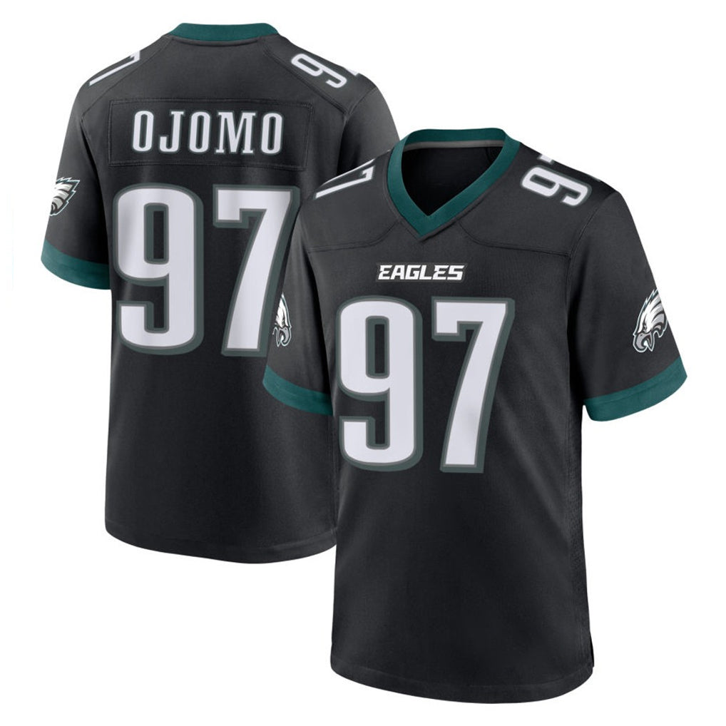 STECN P.Eagles #97 Moro Ojomo Player Black Game Home Stitched Jerseys