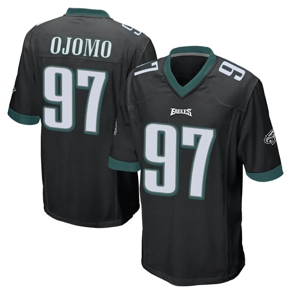 STECN P.Eagles #97 Moro Ojomo Player Black Home Game Stitched Jerseys