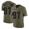 STECN P.Eagles #97 Moro Ojomo Player Olive 2025 Salute To Service Limited Stitched Jerseys