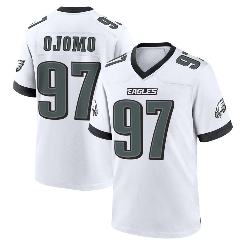 STECN P.Eagles #97 Moro Ojomo Player White Game Home Stitched Jerseys