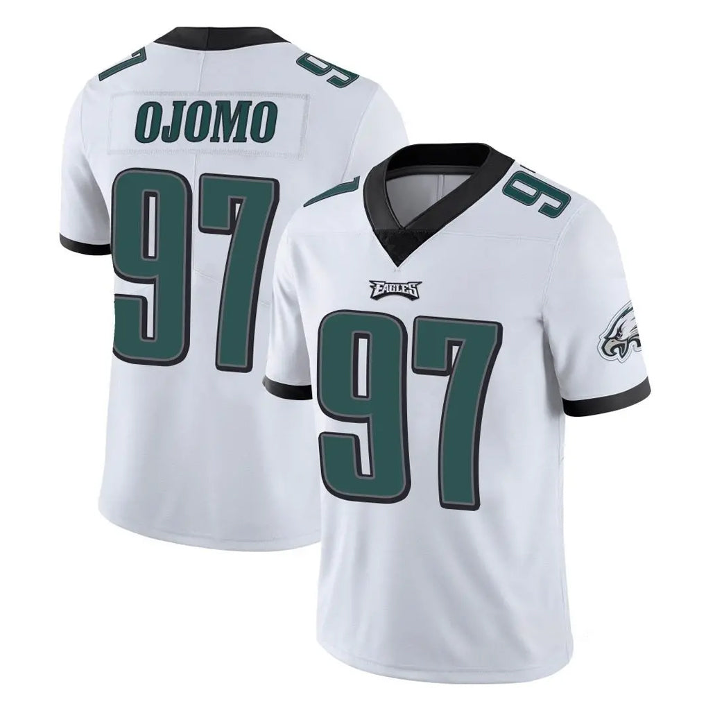 STECN P.Eagles #97 Moro Ojomo Player White Limited Vapor Untouchable Home Game Stitched Jerseys