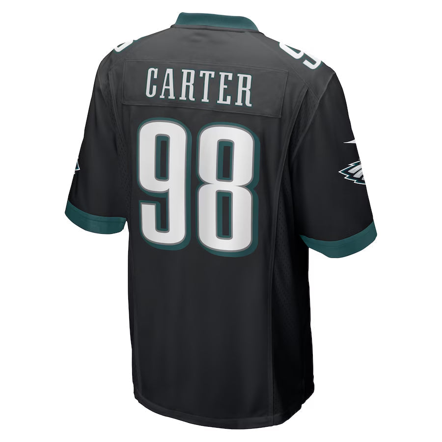 STECN P.Eagles #98 Jalen Carter Player Black Alternate Game Stitched Jerseys