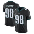 STECN P.Eagles #98 Jalen Carter Player Black Limited Vapor Untouchable Home Game Stitched Jerseys