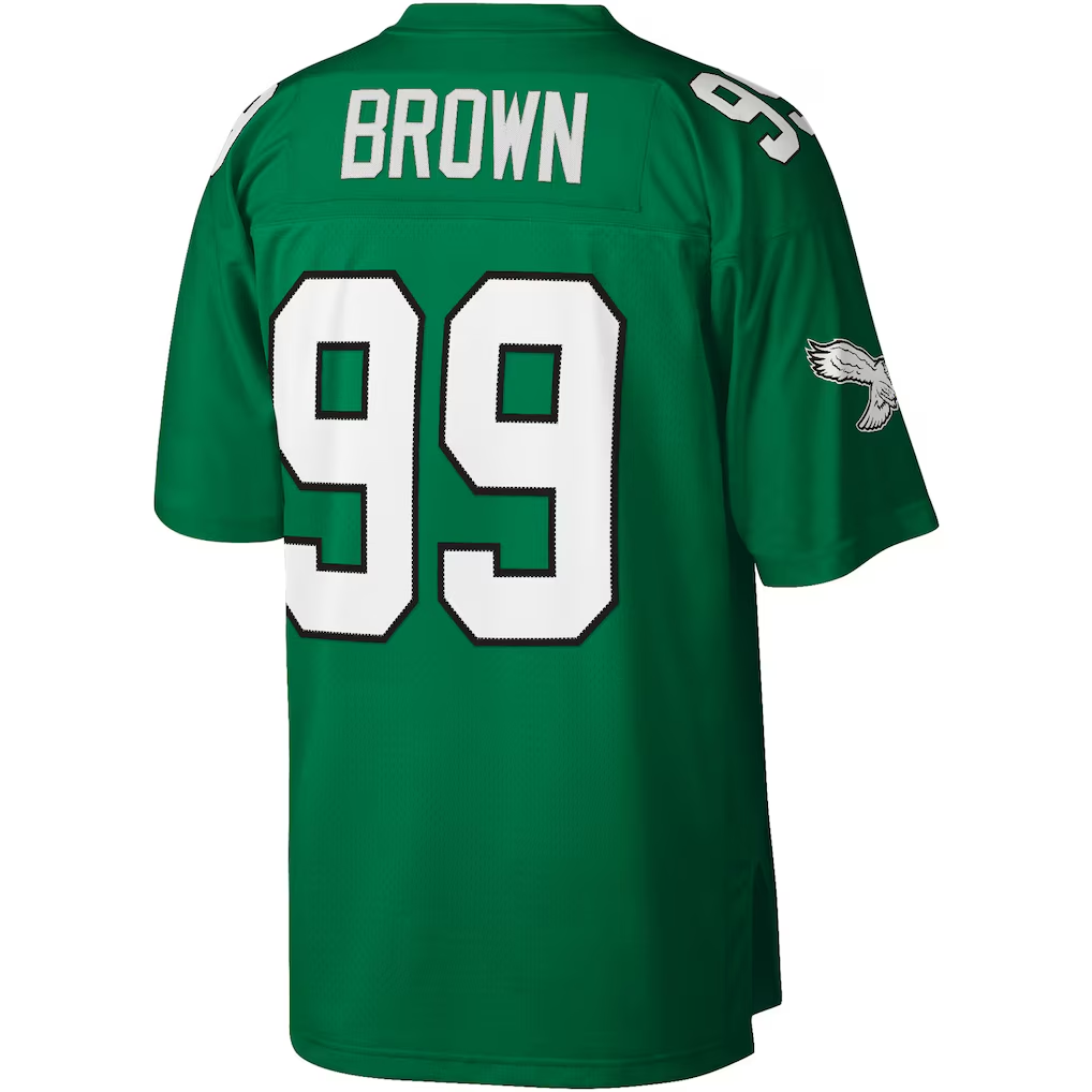 STECN P.Eagles #99 Jerome Brown Mitchell & Ness Kelly Green Legacy Replica Jersey