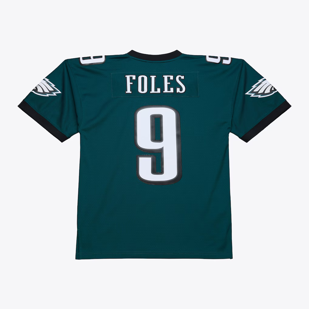 STECN P.Eagles #9 Nick Foles Mitchell & Ness Midnight Green Legacy Replica Jersey Stitched Puhic Game Jerseys