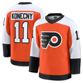 STECN P.Flyers #11 Travis Konecny Burnt Orange Home Premium Jerseys