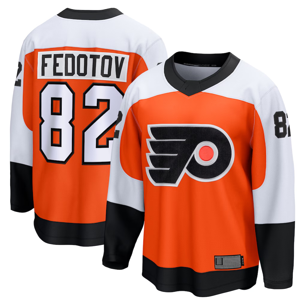STECN P.Flyers #82 Ivan Fedotov Orange Home Breakaway Jerseys