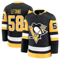 STECN P.Penguins #58 Kris Letang Black Home Premium Jerseys