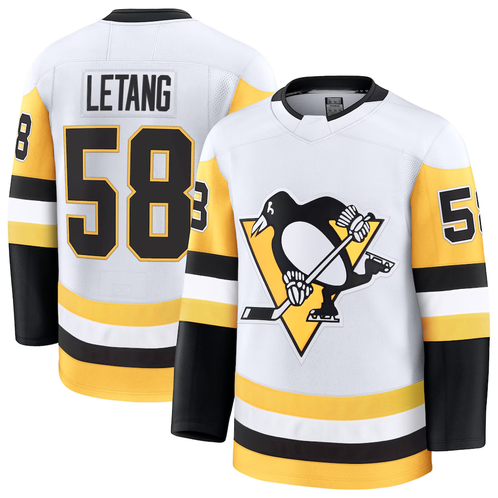 STECN P.Penguins #58 Kris Letang White Premium Jerseys