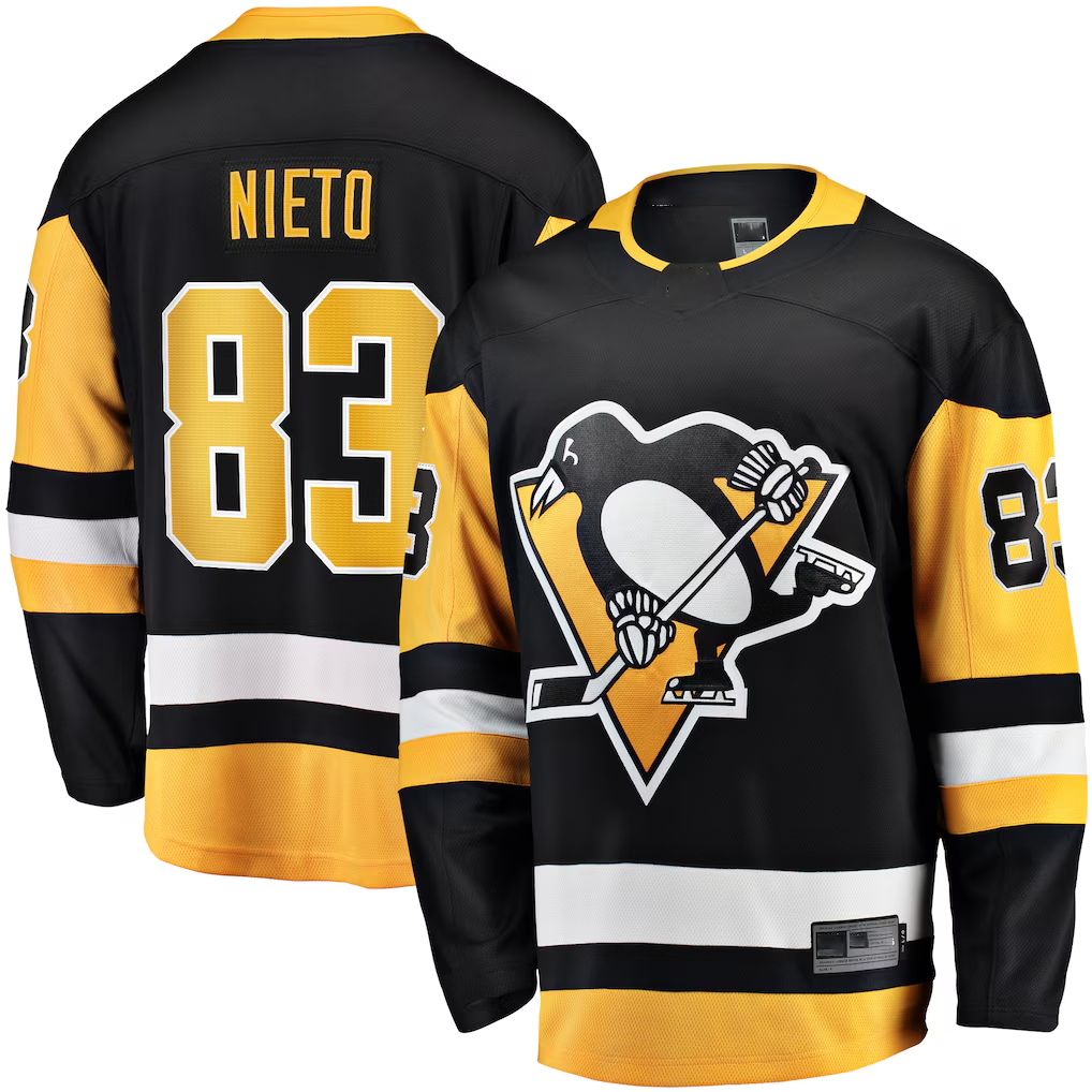 STECN P.Penguins #83 Matt Nieto Black Home Breakaway Jerseys