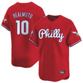STECN P.Phillies #10 J.T. Realmuto Player Red Phillies & Eagles Vapor Premier Limited Stitched Jerseys