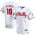STECN P.Phillies #10 J.T. Realmuto Player White Phillies & Eagles Vapor Premier Limited Stitched Jerseys
