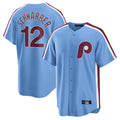 STECN P.Phillies #12 Kyle Schwarber Player Light Blue Home Game Stitched Jerseys