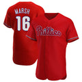 STECN P.Phillies #16 Brandon Marsh Player Red Home Limited Elite Stitched Jerseys