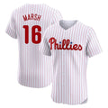 STECN P.Phillies #16 Brandon Marsh Player White Home Limited Elite Stitched Jerseys
