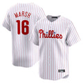 STECN P.Phillies #16 Brandon Marsh Player White Home Limited Stitched Jerseys