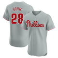 STECN P.Phillies #28 Alec Bohm Player Gray Home Limited Elite Stitched Jerseys