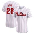 STECN P.Phillies #28 Alec Bohm Player White Home Limited Elite Stitched Jerseys