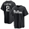STECN P.Phillies #2 Justin Crawford Player Black Alt Fashion Home Game Stitched Jerseys