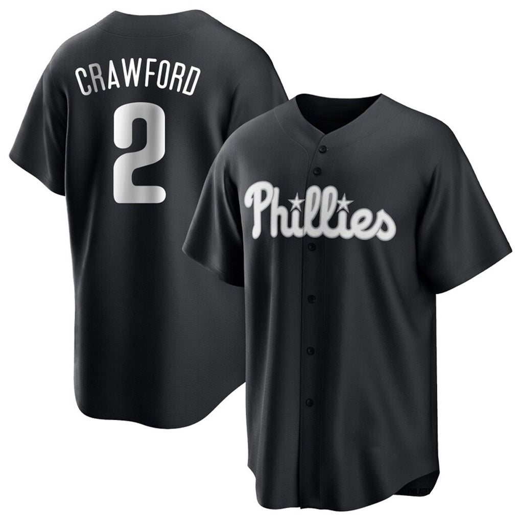 STECN P.Phillies #2 Justin Crawford Player Black Alt Fashion Home Game Stitched Jerseys
