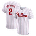 STECN P.Phillies #2 Justin Crawford Player White Home Limited Elite Stitched Jerseys