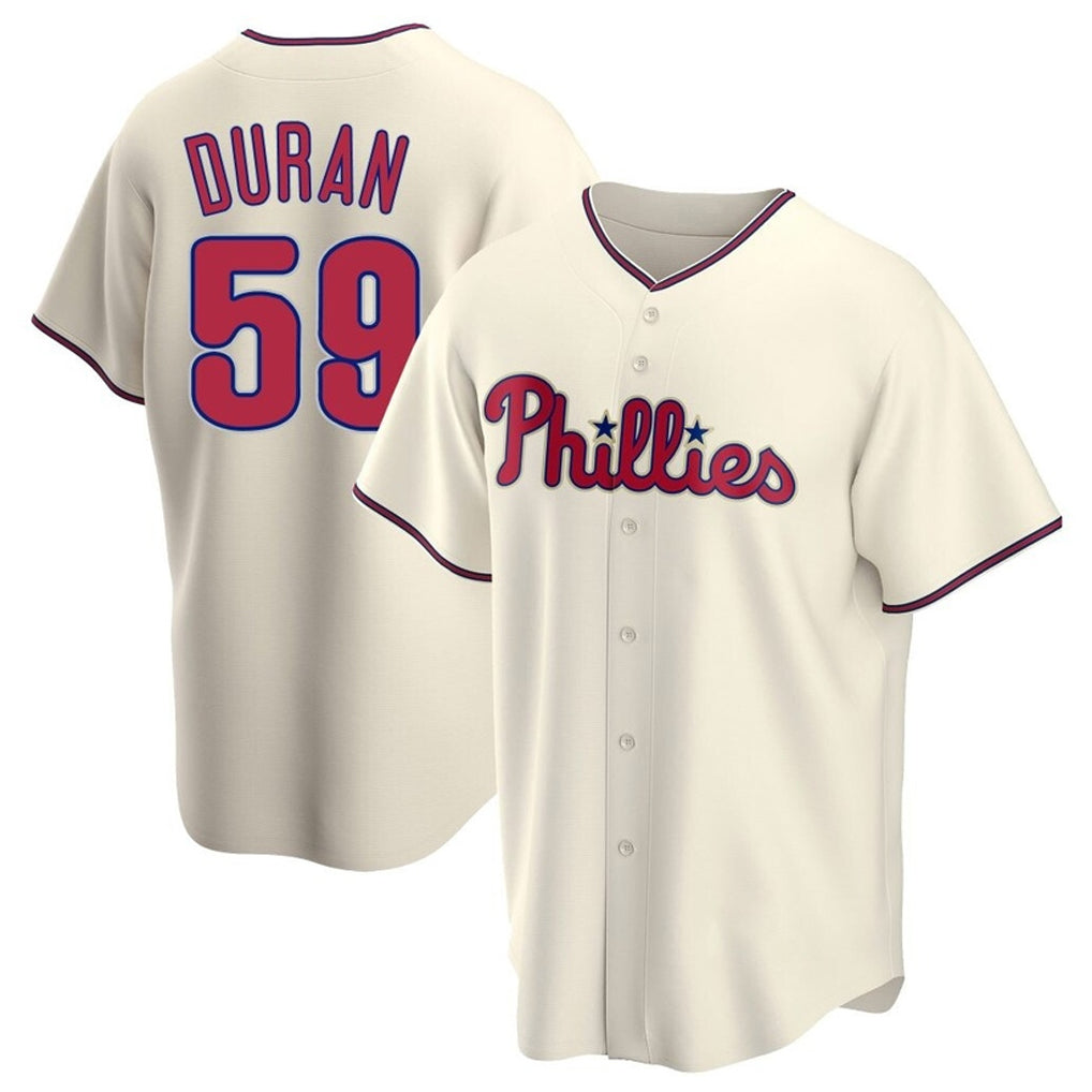 STECN P.Phillies #59 Jhoan Duran Player Cream Home Game Stitched Jerseys