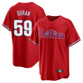 STECN P.Phillies #59 Jhoan Duran Player Red Home Game Stitched Jerseys