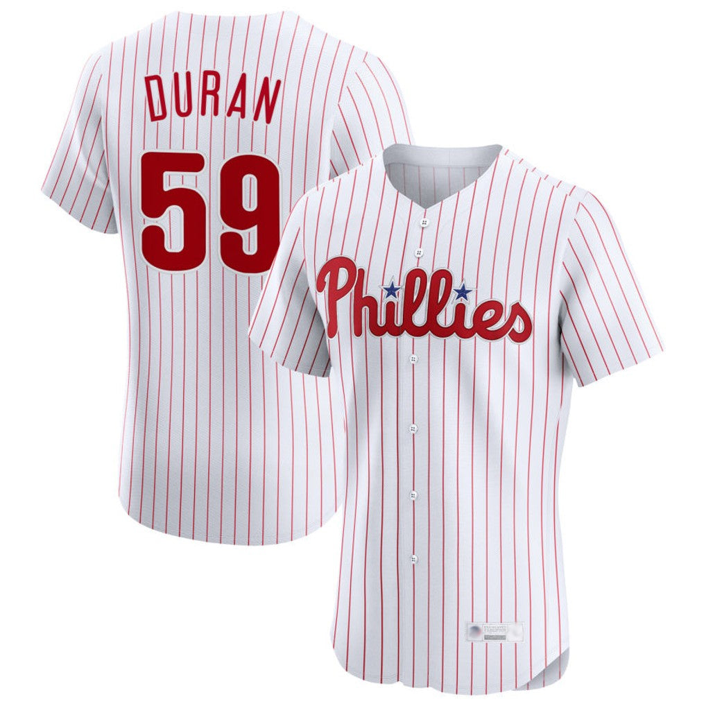 STECN P.Phillies #59 Jhoan Duran Player White Home Limited Elite Stitched Jerseys