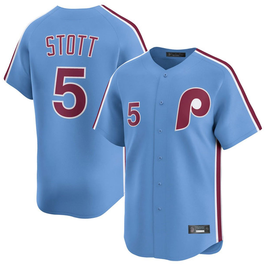 STECN P.Phillies #5 Bryson Stott Player Light Blue Home Limited Stitched Jerseys