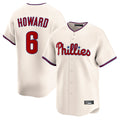 STECN P.Phillies #6 Ryan Howardr Player Cream Home Limited Stitched Jerseys
