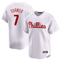 STECN P.Phillies #7 Trea Turner Player White Home Limited Stitched Jerseys