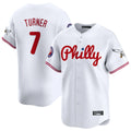 STECN P.Phillies #7 Trea Turner Player White Phillies & Eagles Vapor Premier Limited Stitched Jerseys