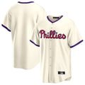 STECN P.Phillies Blank Player Cream Home Game Stitched Jerseys
