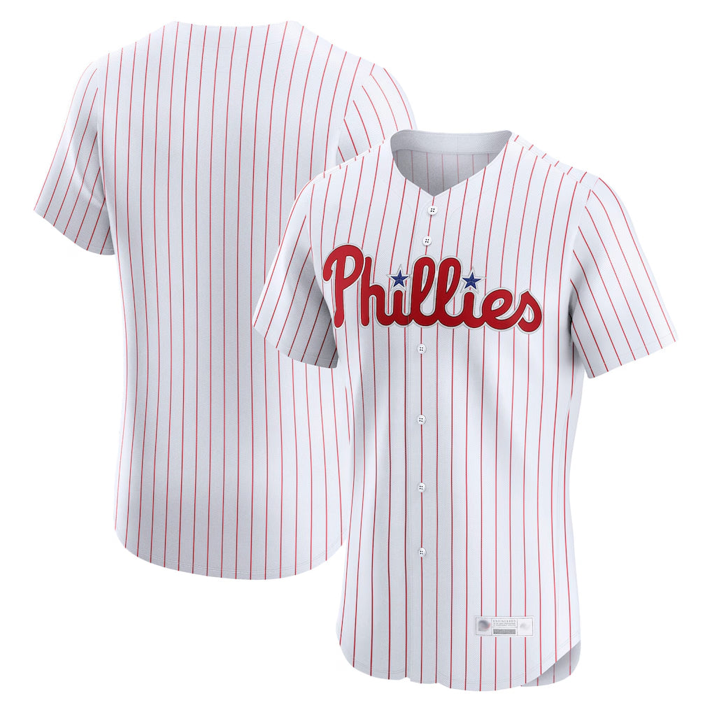STECN P.Phillies Blank Player White Home Limited Elite Stitched Jerseys