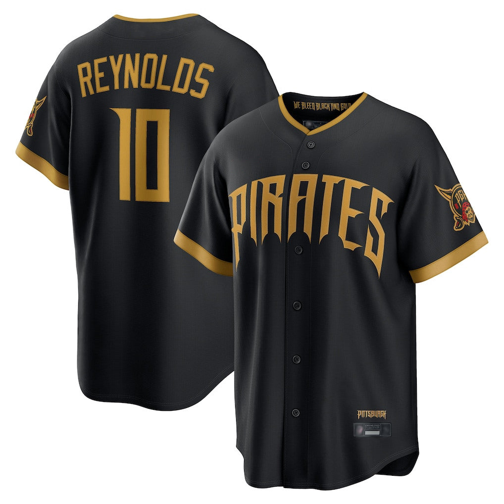 STECN P.Pirates #10 Bryan Reynolds Player Black 2026 City Connect Home Game Stitched Jerseys