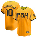STECN P.Pirates #10 Bryan Reynolds Player Gold City Connect Home Game Stitched Jerseys