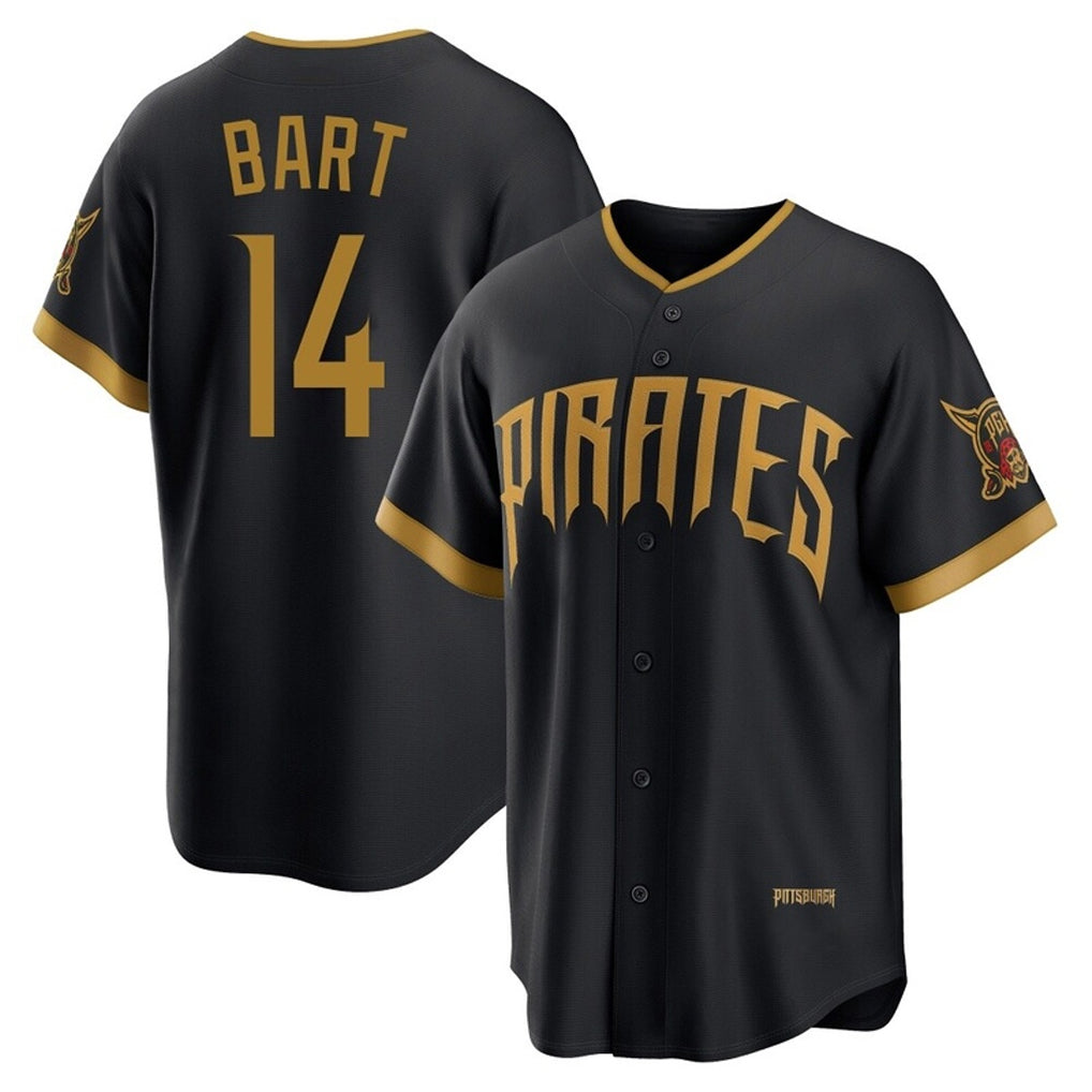 STECN P.Pirates #14 Joey Bart Player Black 2026 City Connect Home Game Stitched Jerseys