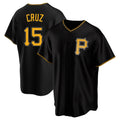 STECN P.Pirates #15 Oneil Cruz Player Black Alternate 2025 Home Game Stitched Jerseys