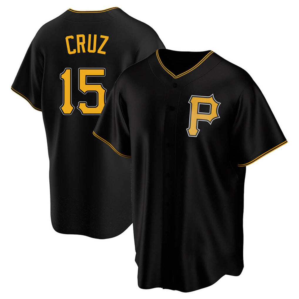 STECN P.Pirates #15 Oneil Cruz Player Black Alternate 2025 Home Game Stitched Jerseys
