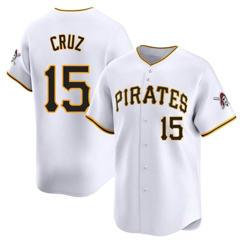 STECN P.Pirates #15 Oneil Cruz Player White Home Limited Stitched Jerseys